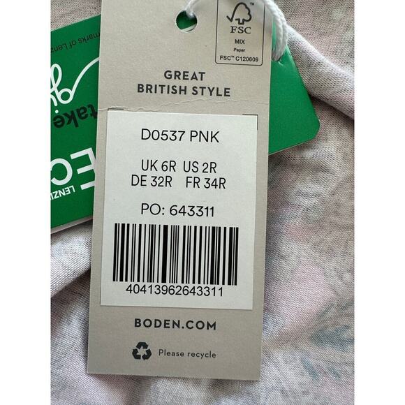 Boden Opulent Pome Ruffle Wrap Jersey Mini Dress Size 2 NWT - Picture 8 of 16